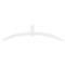 Ekena Millwork Archdale Architectural Grade PVC Gable Bracket, 84"W x 21"H x 2"D x 4"F, 6/12 Pitch GBP084X21X0204ARC00 - alternate 4